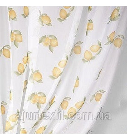 Тюль печать "Лимончики"