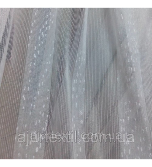 Тюль лен с кристалоном "Валенсия" белая