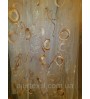Тюль органза "Кольца" бежевые