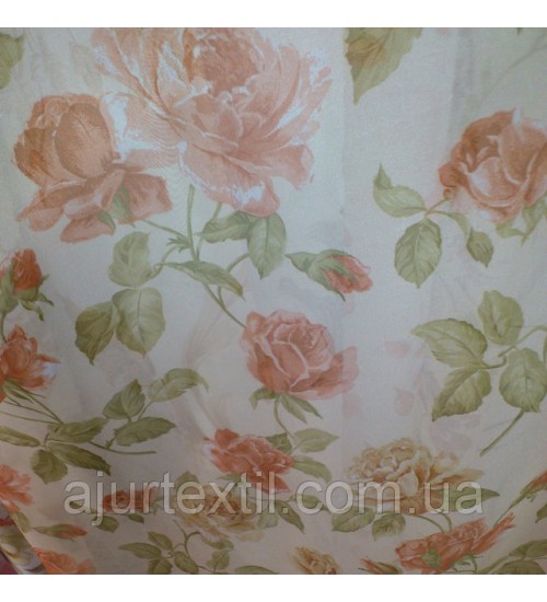 Тюль печать "Розочки"