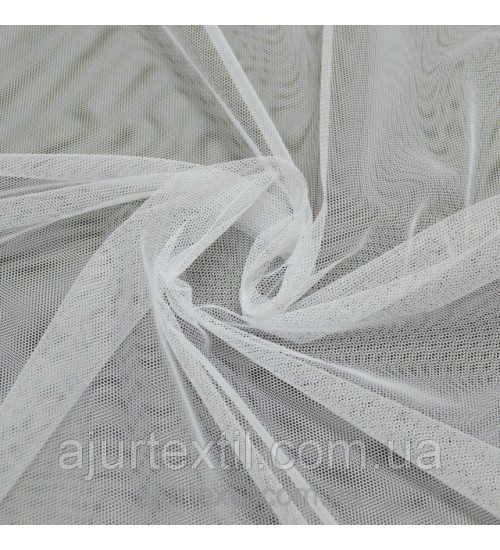 Тюль фатин белый 01