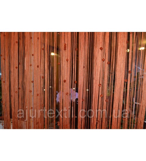 Шторы нити камни