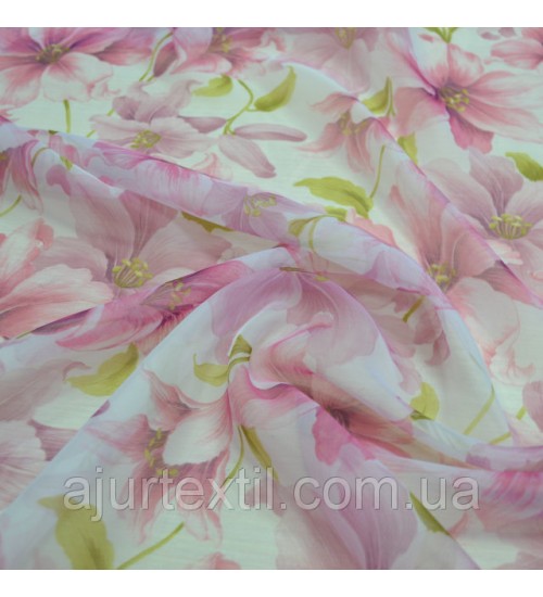 Тюль печать "Цветочный сад"