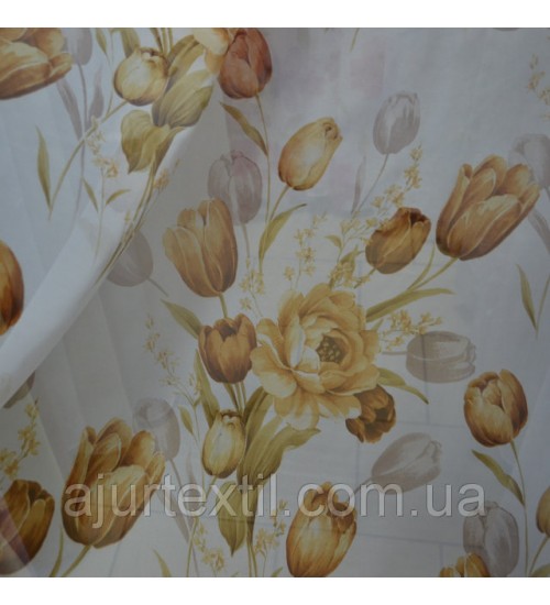 Тюль печать " Тюльпан-Опал"
