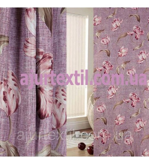 Шторка блэкаут "Переплетение цветов"