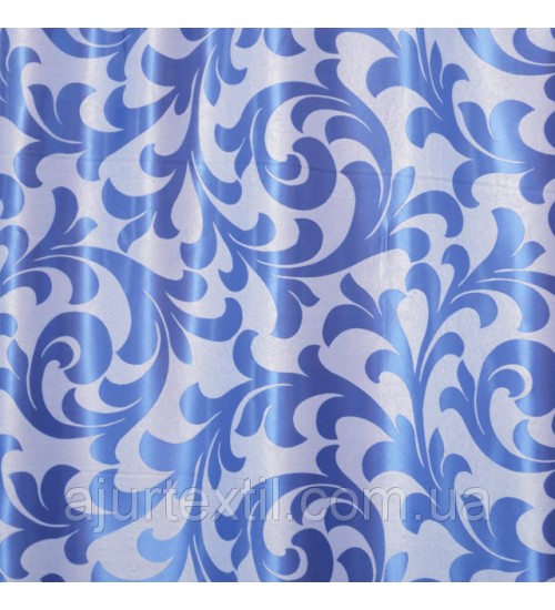 Штора блэкаут " Превосходство" сине голубая