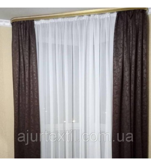 Вуаль однотонный (белый)