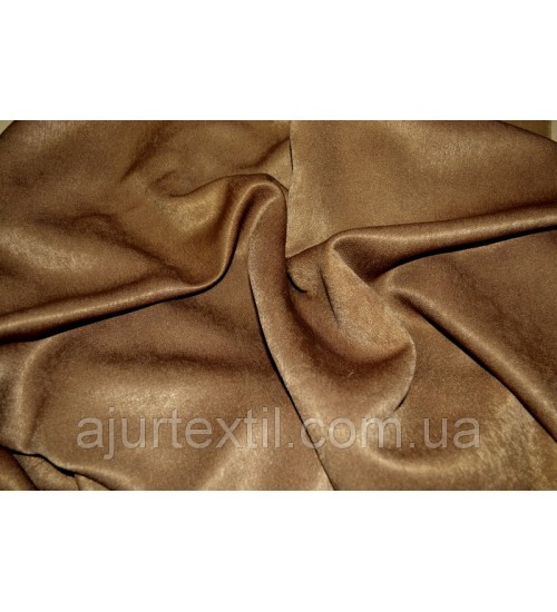 Штора велюр -софт коричневый
