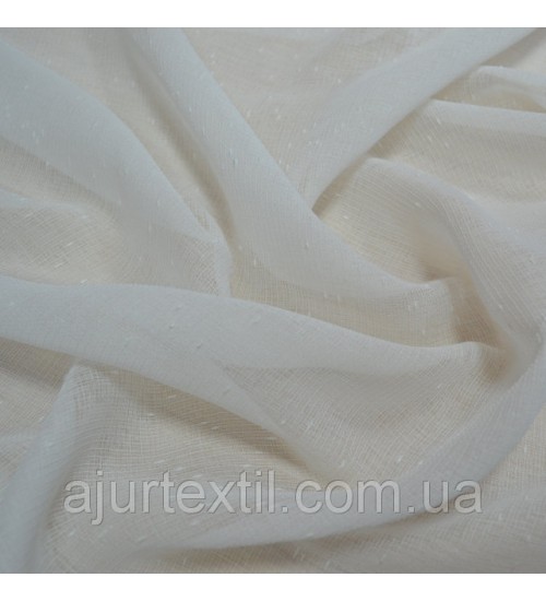 Тюль лен "Норден" белый