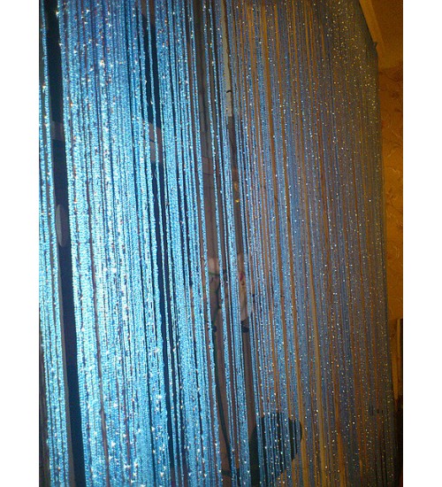 Шторы нити с люрексом  10