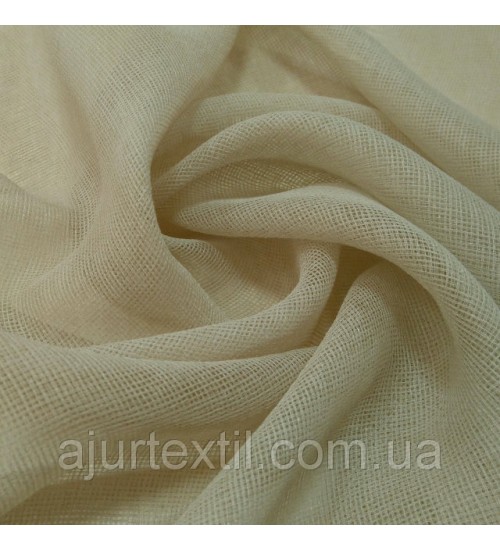 Тюль французский кристалон с бежевинкой