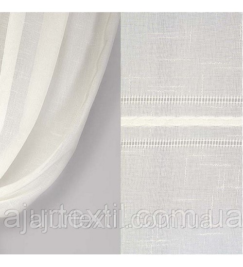 Тюль лен "Однотонный Босфор" 