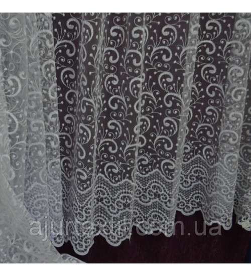 Тюль фатин "Завиток"