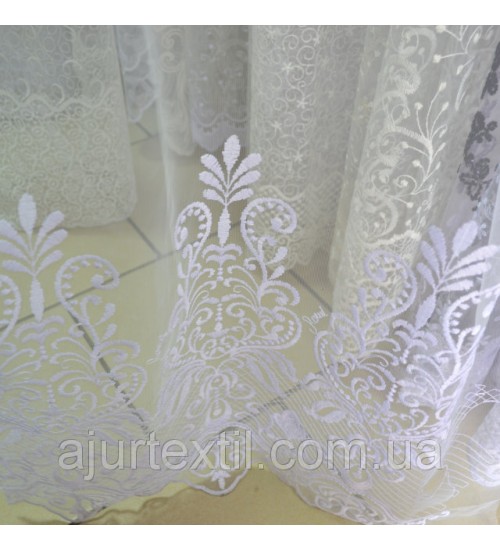 Тюль фатин "Лиатри" белая