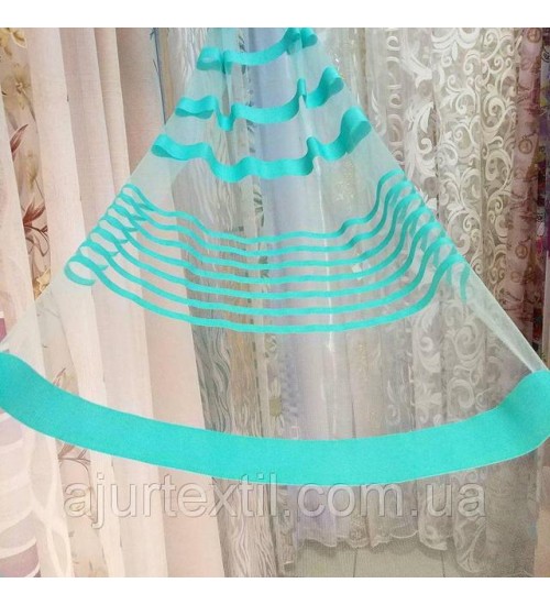 Тюль фатин " Амерента" бирюза