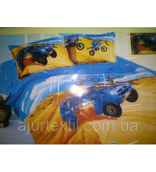 Постельное белье  "Гонки" детское