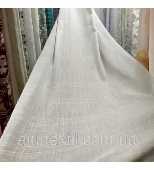 Тюль лен "Ландсбергия" серый