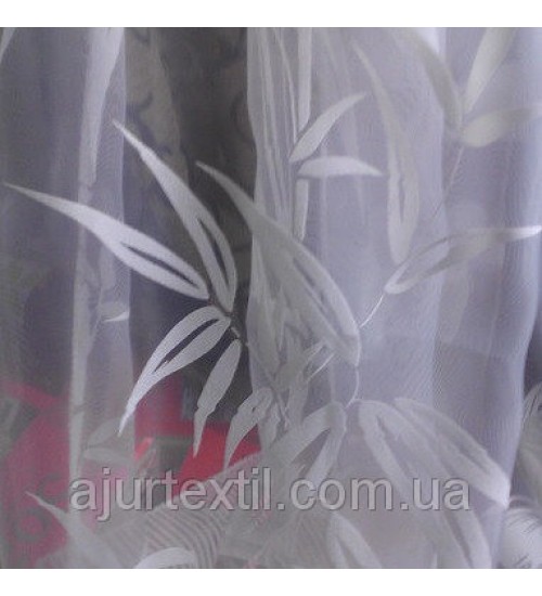 Органза флок "Бамбуковая веточка белая"