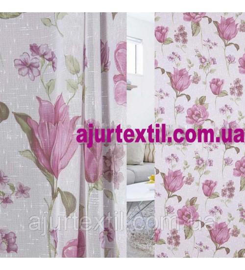 Тюль лен "Изирия"