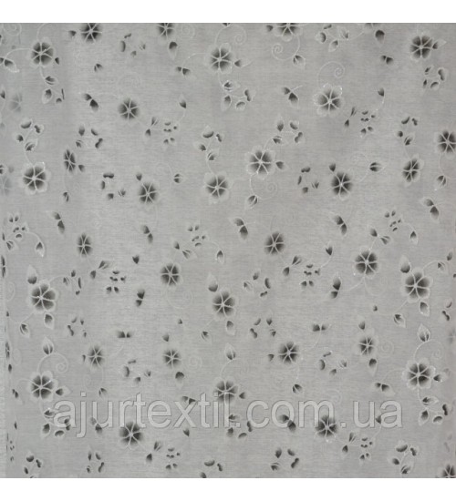 Тюль органза "Цветочки Сияние "