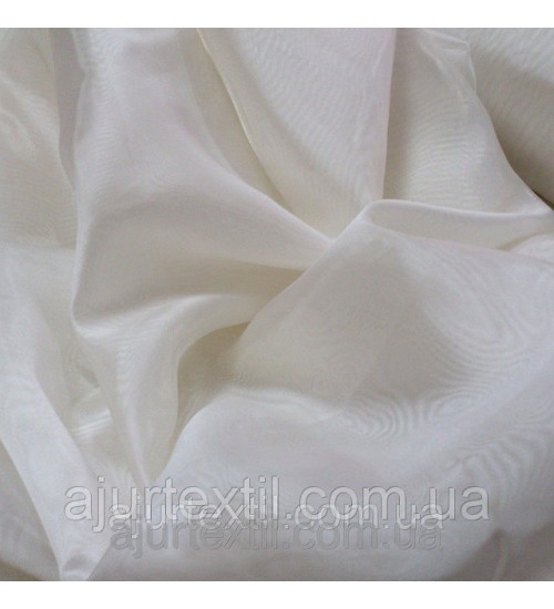 Тюль микровуаль молочная 01